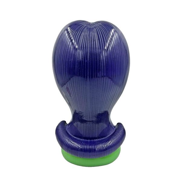 Bella Lux Halloween Bust Green Bride of Frankenstein Purple Hair LED Lighted NEW - Picture 5 of 9